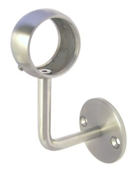 Handlauftr�ger mit 2-Lochbefestigung und Ring 42,4 mm, V2A
